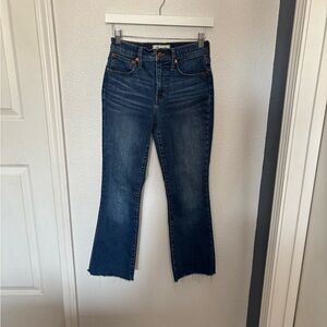 Madewell Dark Blue Flare Jeans